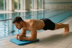 Buikvet: na het zwemmen is de ‘aqua plank’ dé oefening voor een platte buik