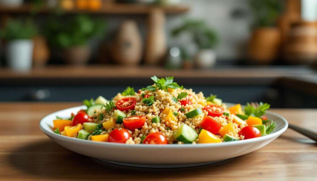 Minder calorierijk dan rijst of pasta: dit is de lichtste zetmeelbron voor je maaltijdsalade