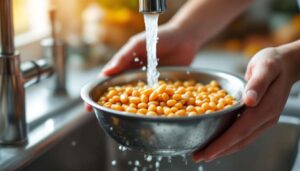 Bonen uit blik: zo spoel je ze correct af om het natriumgehalte te halveren